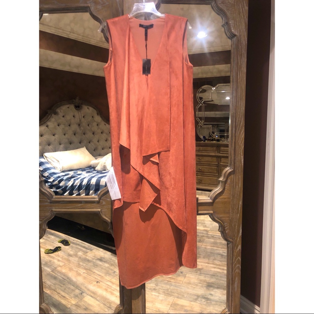 BCBG suede dress